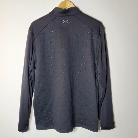 Under Armour Mens Reactor 1/4 Zip Golf Jacket Charcoal Size Large - Picture 3 of 11
